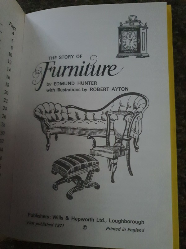 Ladybird Book The Story Of Furniture 18p Series 601 Robert Ayton Edmund Hunter gallery