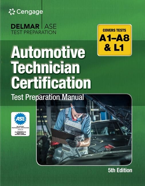 Automotive Technician Certification Test Preparation Manual A-Series (DELMAR…