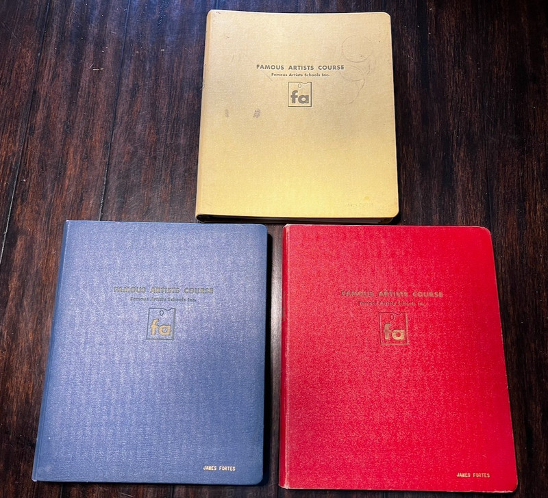Famous Artists Course 3 Book Set, Lesson 1 -24 Drawing Art Student