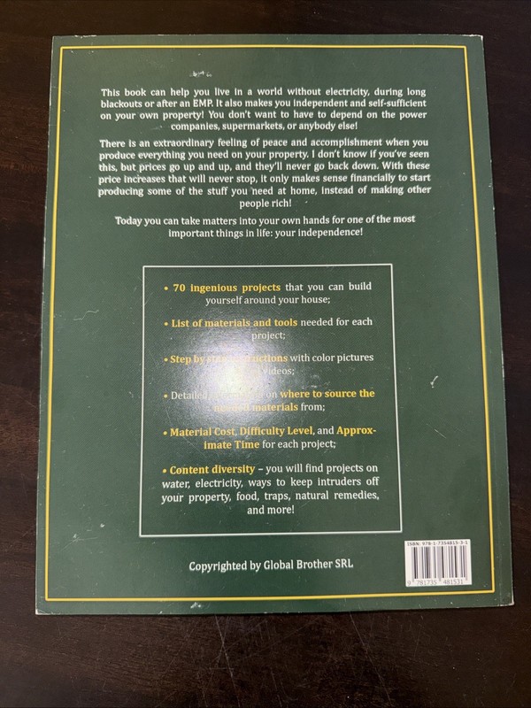 NO GRID Survival Projects Produce Everything You Need Off Grid PB Book gallery