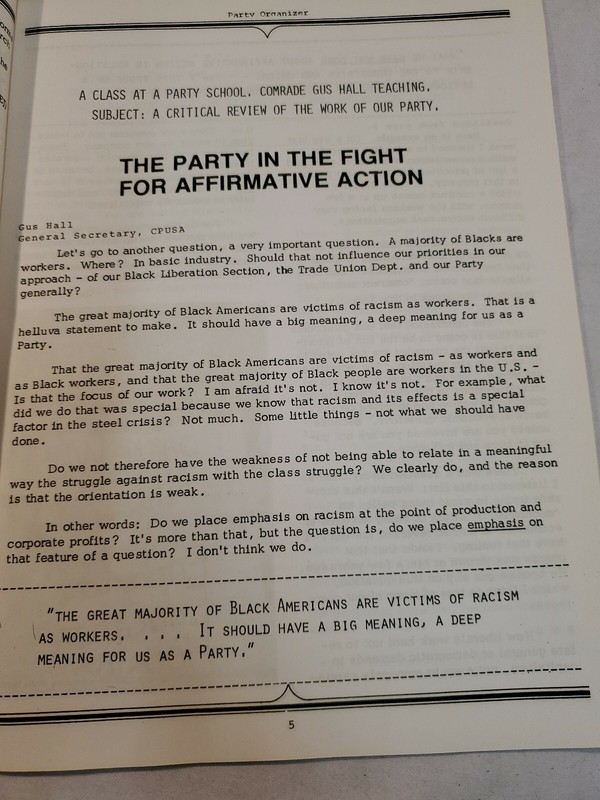 PARTY ORGANIZER - Art Shields - Tribute to The Party Press - Volume 12 - 1978 gallery