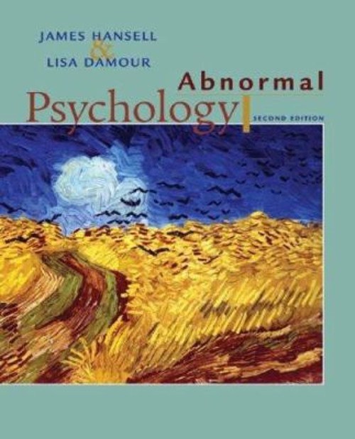 Abnormal Psychology Hardcover Lisa K., Hansell, James H. Damour