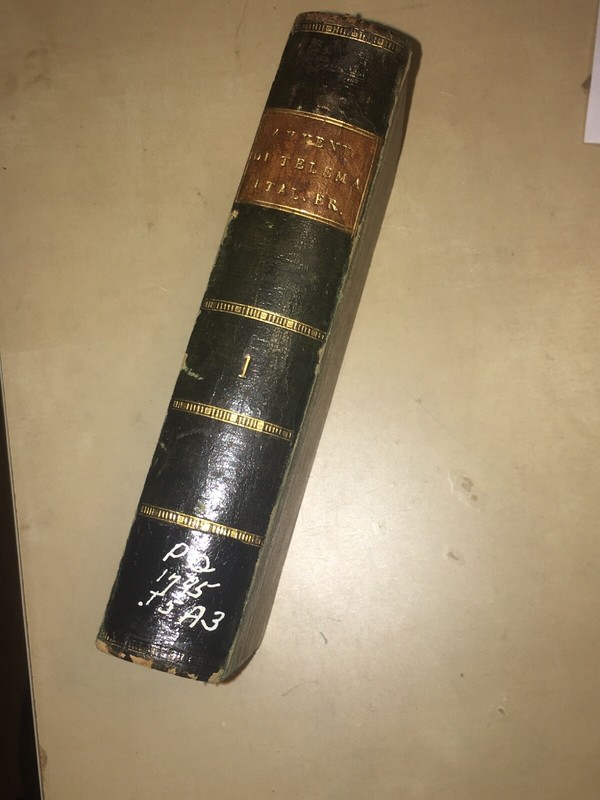 1809 Le Avventure di Telemaco, Fenelon, vol 1. in Italian. portrait & 6 plates. gallery