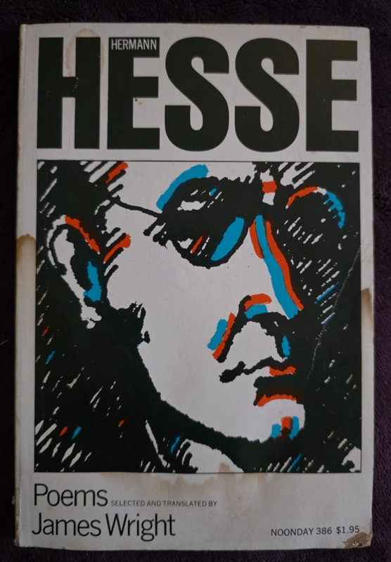 Hermann Hesse Poems James Wright Trans Noonday Press N386 PB Milton Glaser 1970