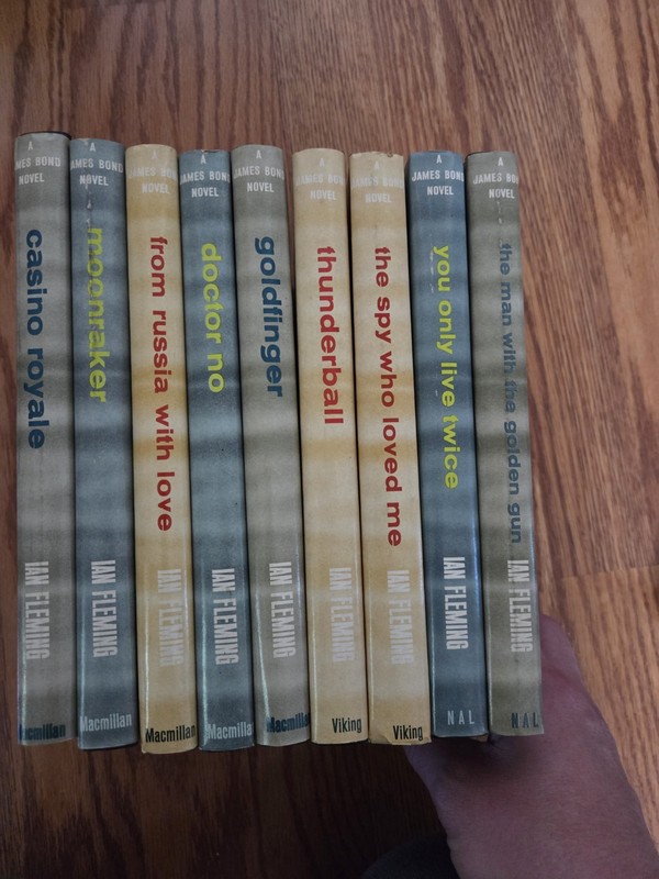 Ian Fleming James Bond 9 Vol Set Dollar Mystery Guild Uniform Edition BCE Rare