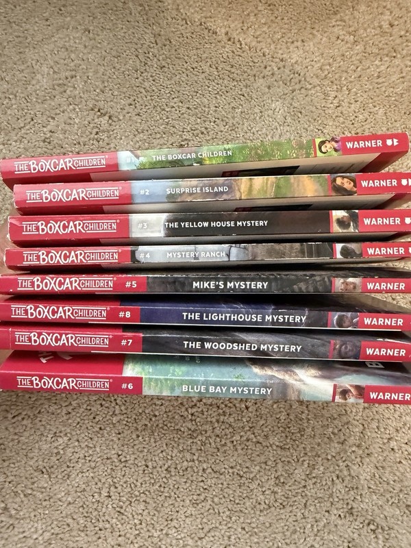 The Boxcar Children Books 1-7 Set by Gertrude Chandler Warner, Paperback, Warner