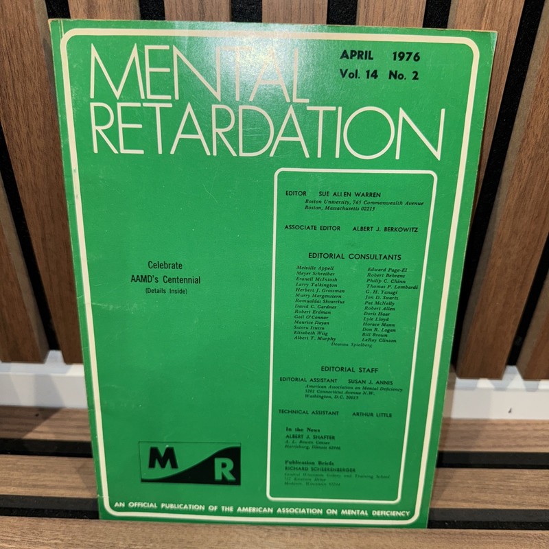 Mental Retardation AAMD Magazines Publications - February & April 1976 gallery