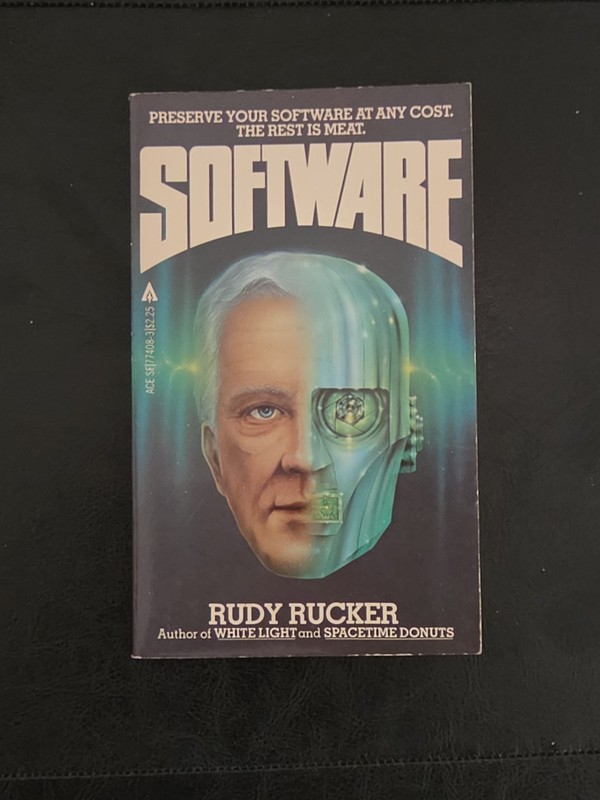 Software by Rudy Rucker 1982 Ace Books Science Fiction Vintage PB