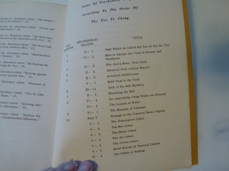 Psychedelic Prayers After the Tao Te Ching, Timothy Leary 1966 Paperback LSD gallery
