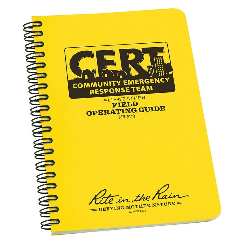 RITE IN THE RAIN 573 All Wthr Field Operating Guide,Wirebound 3WHA7