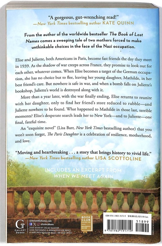 The Paris Daughter by Kristin Harmel (2024, Trade Paperback, GOOD) gallery