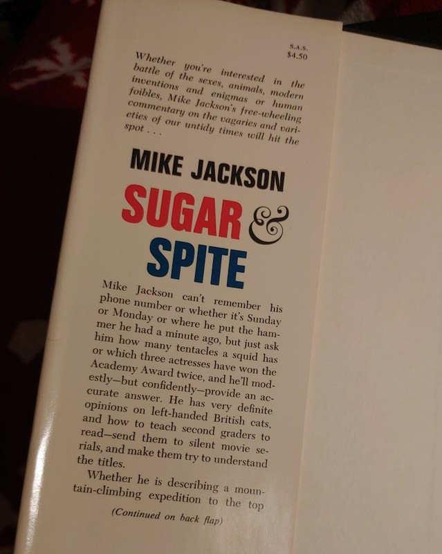 SIGNED! Sugar & Spite by Mike Jackson, 1st Edition, Los Angeles Herald Examiner gallery