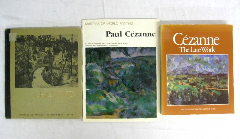 Paul Cezanne 3 Books Color Slides MOMA Aurora Post-Impressionist Modern Art