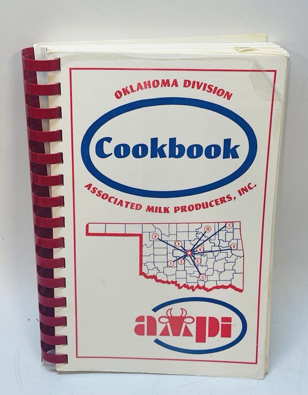 Oklahoma Division Associated Milkproducers Spiral Bound Cookbook 1982