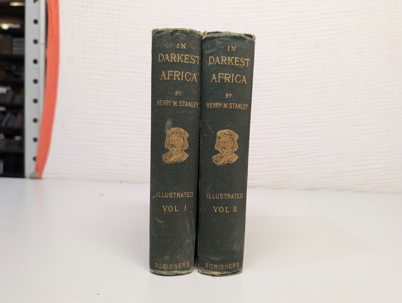 In Darkest Africa Henry M. Stanley 2 Vol Set 1890 HC Maps