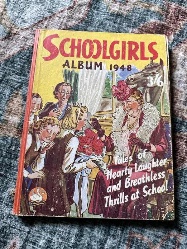 Schoolgirls Album 1948 Vintage Illustrated Hardback Book, Gerald G. Swan Ltd