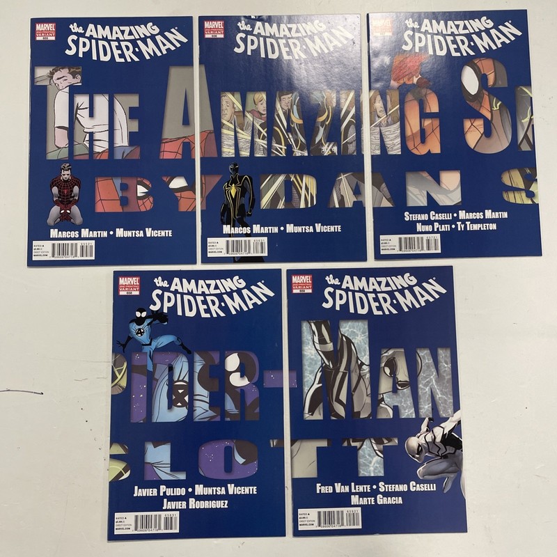 Amazing Spider-man #655-659 2011 2nd Print Variants Complete Puzzle Set