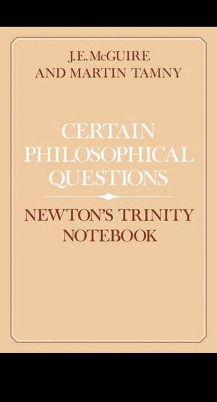Newton Certain Philosophical Questions Notebook (Good Condition Rare Hardcover)