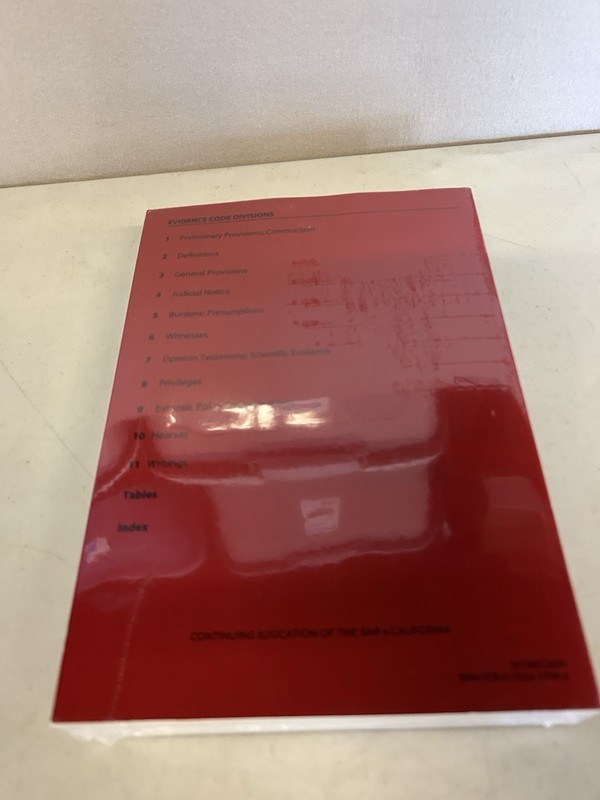 Trial Attorney's Evidence Code Notebook 2026 Edition CEB New Sealed gallery