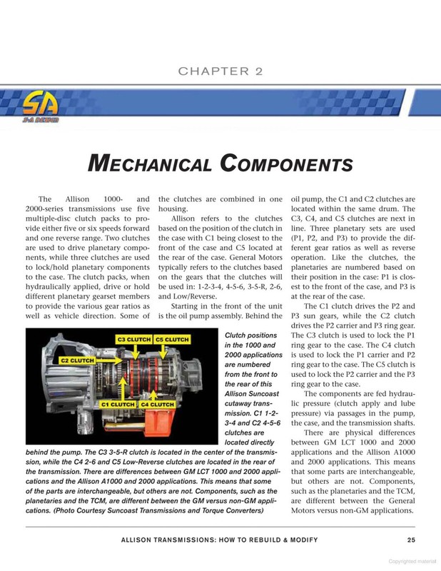 SA540 Allison Transmissions: How to Rebuild & Modify LCT / A 1000 & 2000 Series gallery