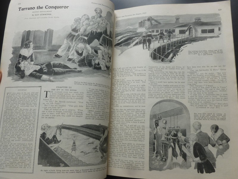 Hugo Gernsback [Editor] – SCIENCE AND INVENTION August 1925 – Ray Cummings gallery