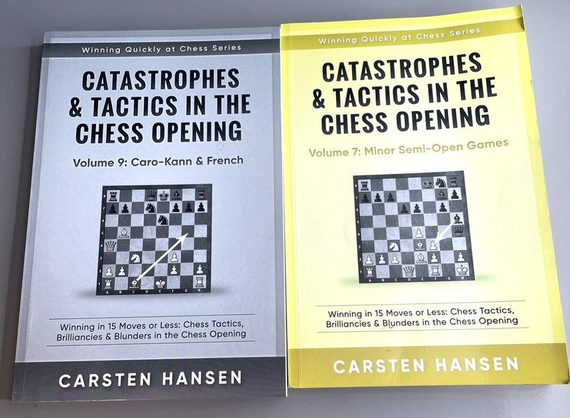 Catastrophes & Tactics in the Chess Opening Vol 7 & 9 Carsten Hansen PB Chess