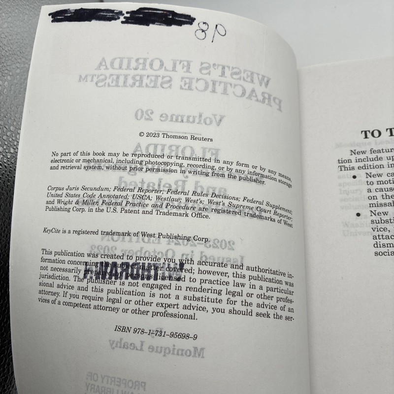 Florida Summary Judgment and Related Termination Motions 2023-2024 Ed. TPB gallery