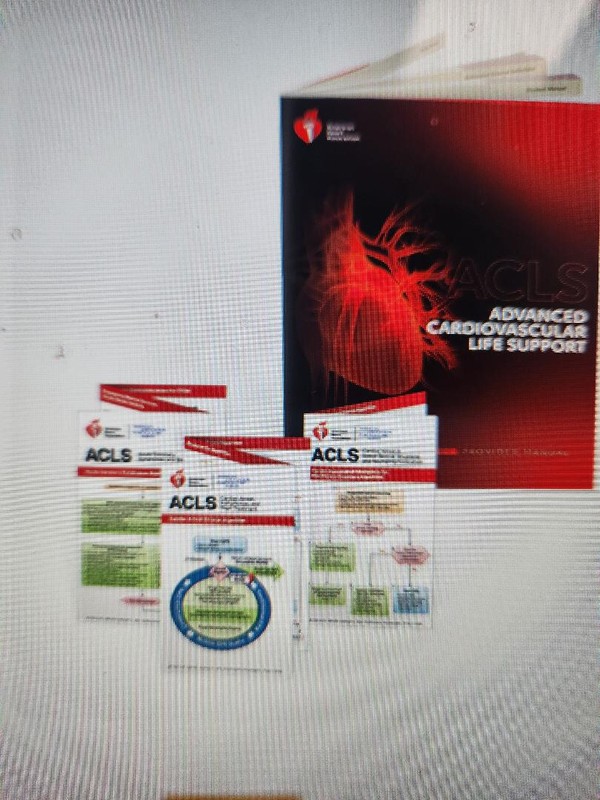 ACLS Advanced Cardiovascular Life Support Provider Manual Sealed And Cards New