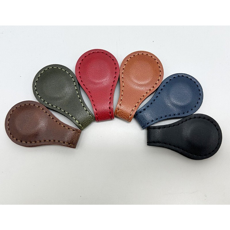 2/12Pcs Magnetic Bookmarks, Classic Stitched Leather Bookmark gallery