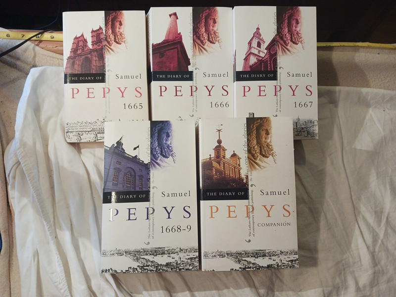The Diary of Samuel Pepys in softcover 5 volumes see description pictures #S5