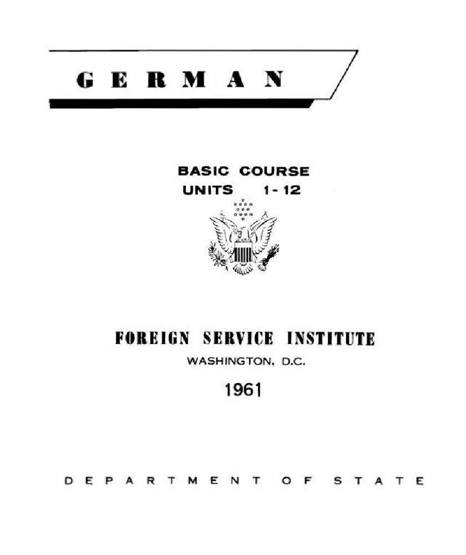 FSI GERMAN LANGUAGE COURSE DISK VOL.1-2