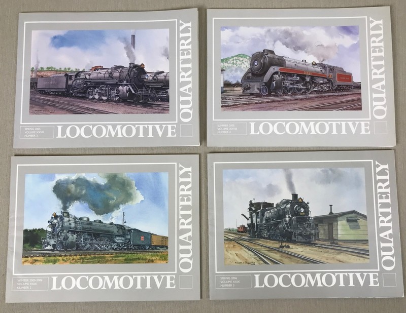 Lot of 4 Locomotive Quarterly 2005-2006 Steam Engine Railroad, Illustrated