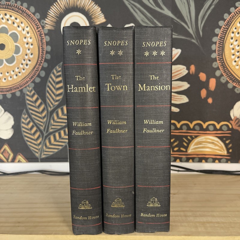 William Faulkner SNOPES Trilogy Boxed Set - The Hamlet, The Town, The Mansion gallery