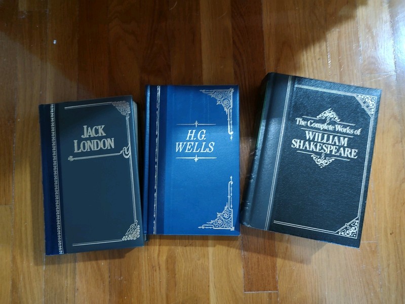 LOT OF 23 AMARANTH PRESS LEATHER BOUND BOOKS gallery