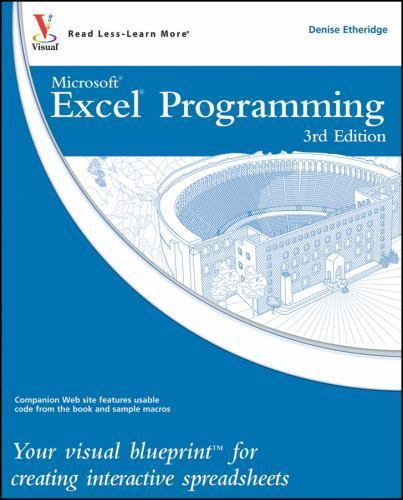 Excel Programming: Your visual blueprin- 0470591595, paperback, Denise Etheridge