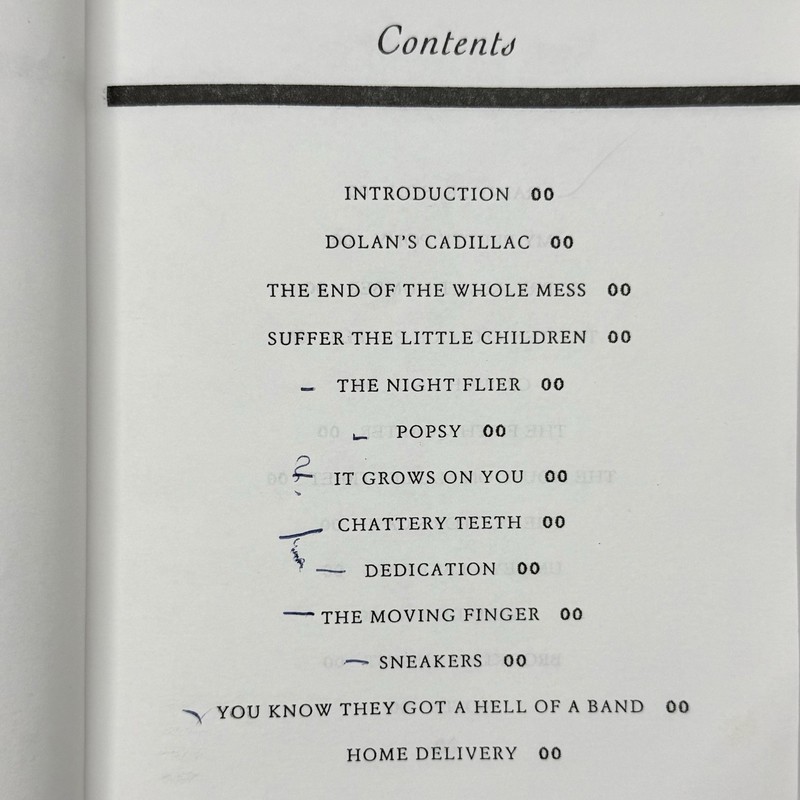 Stephen King NIGHTMARES DREAMSCAPES 93 Rare Viking Publishers Proof w Notations gallery