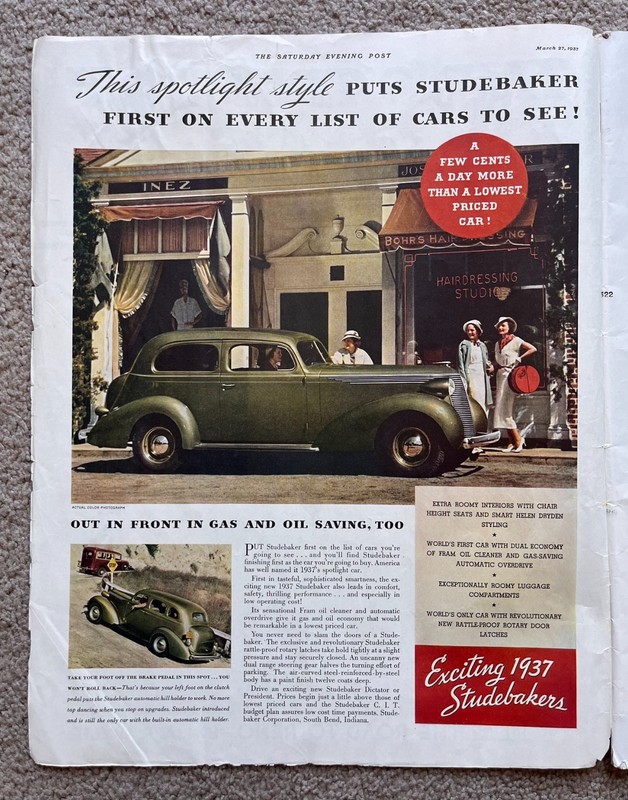 THE SATURDAY EVENING POST MARCH 27, 1937 - J. C. LEYENDECKER COVER gallery