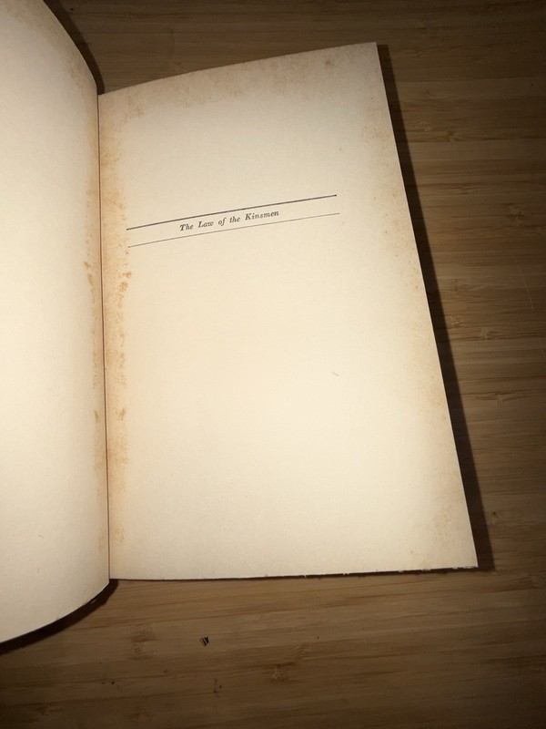 1923 The Law of the Kinsmen Lord Shaw Legal History British Empire Law HC gallery