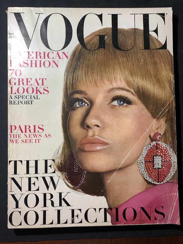 Vintage Vogue Magazine September 1 1966 340+ Pages Veruschka von Lehndorff