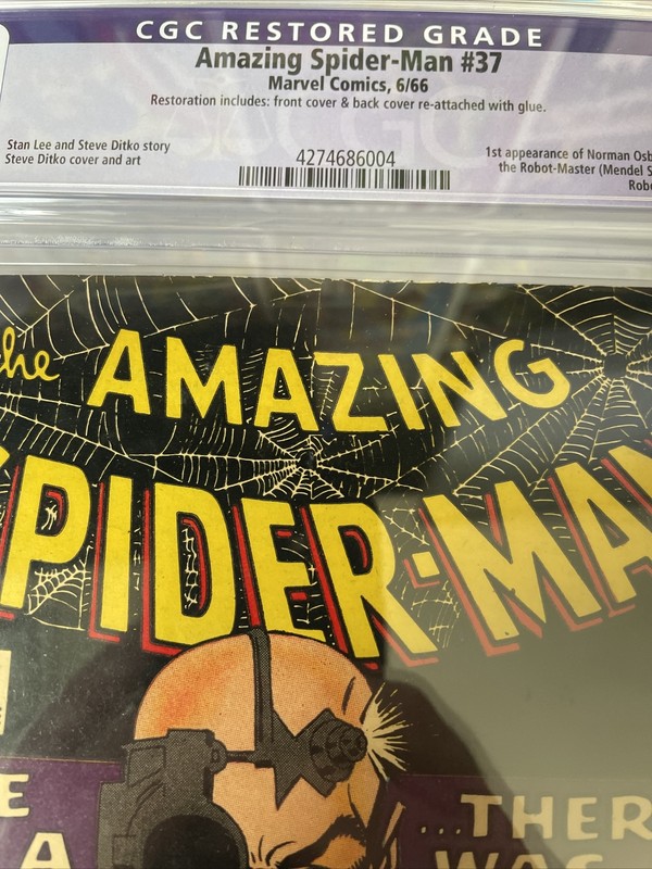 Amazing Spider-Man #37 Marvel Comics CGC 4.0 restored Jun 1966 1st Norman Osborn gallery