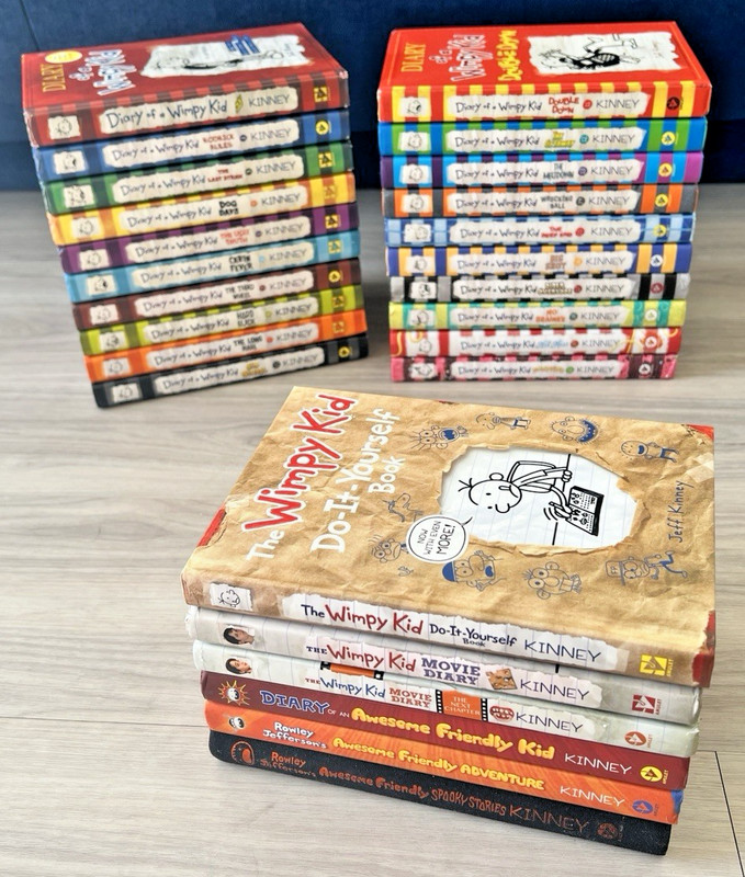 HARDCOVER Complete DIARY of a WIMPY KID Set 1-20 + 6 Bonus Titles GOOD-LIKE NEW