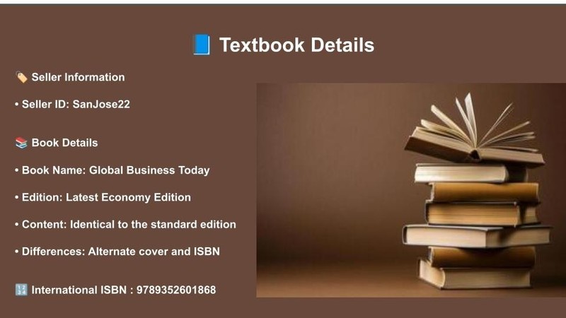 NEW: Global Business Today by Charles W. L. Hill 8th Ed - 9789352601868 gallery