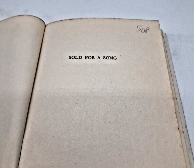 Sold for a Song by Clare Kipps Frederick Muller 1956 third impression gallery