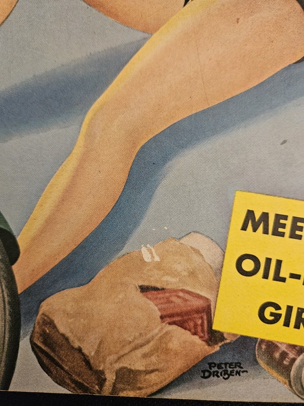1951 "Titter" Magazine February Pin-Up By Peter Driben Pulp Genre Pulp Fiction gallery