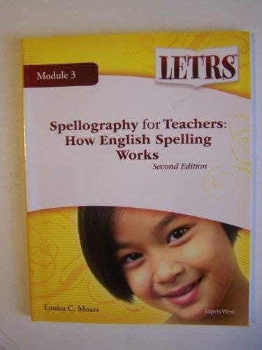 SPELLOGRAPHY FOR TEACHERS: HOW ENGLISH SPELLING WORKS By Louisa C. Moats *VG+*