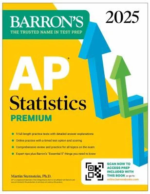 AP Statistics Premium, 2025: Prep Book with 9 Practice Tests + Comprehensive R..