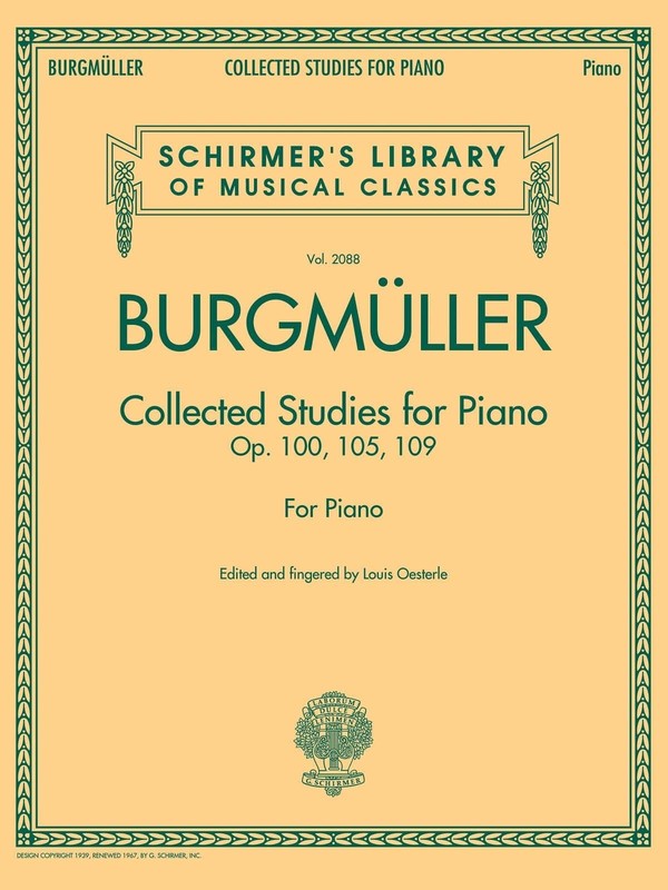 Collected Studies for Piano: Schirmer Library of Classics Volume 2088 (Schir…