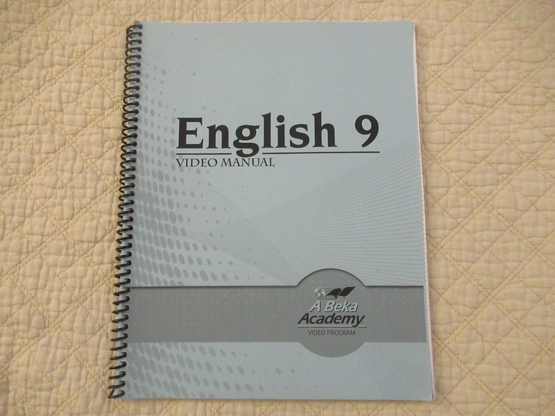 A Beka Academy English 9 Video Manual Teacher Booklet (Spiral Bound)