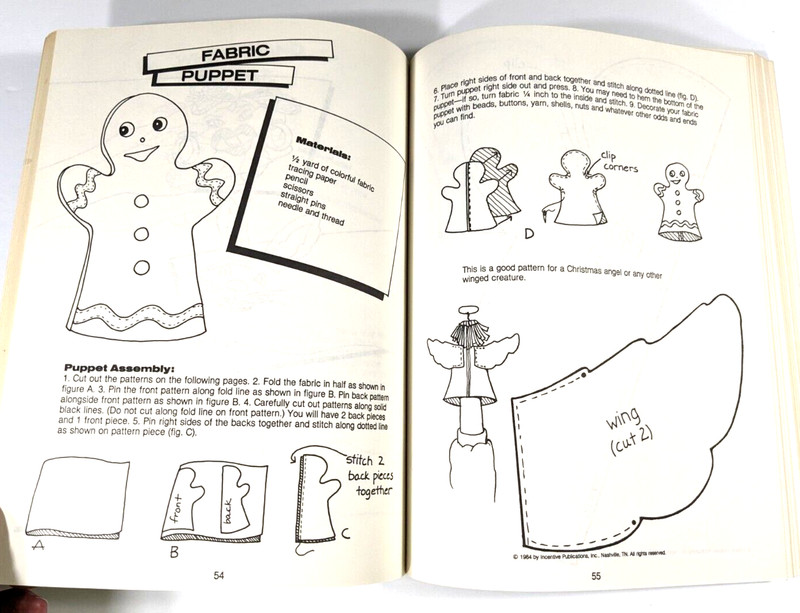 Puppet Factory by Imogene Forte 1984 Incentive Pub. Easy Projects Patterns gallery