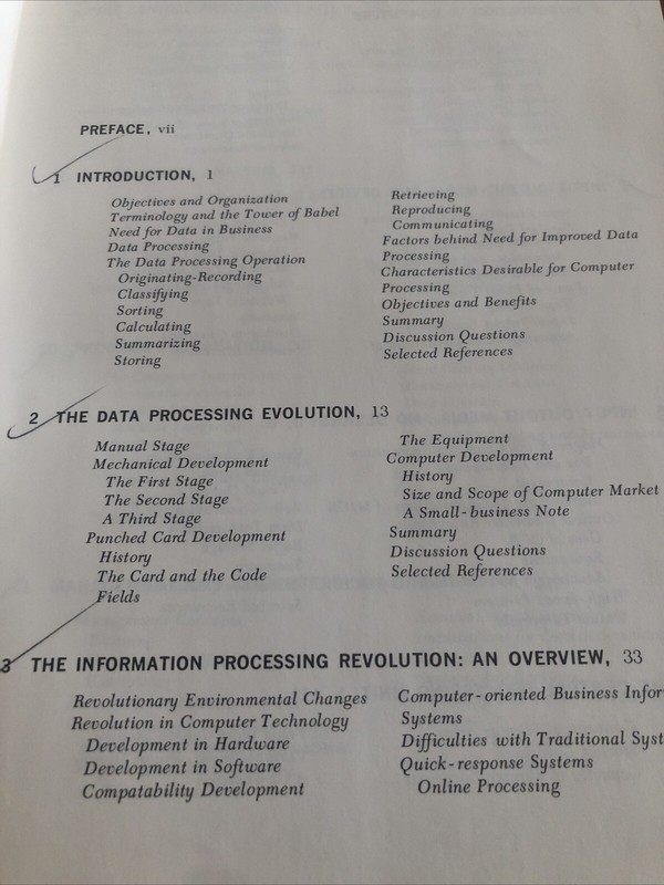 Vintage IT Computers in Business, An Introduction (1968) Donald H Sanders TCU gallery